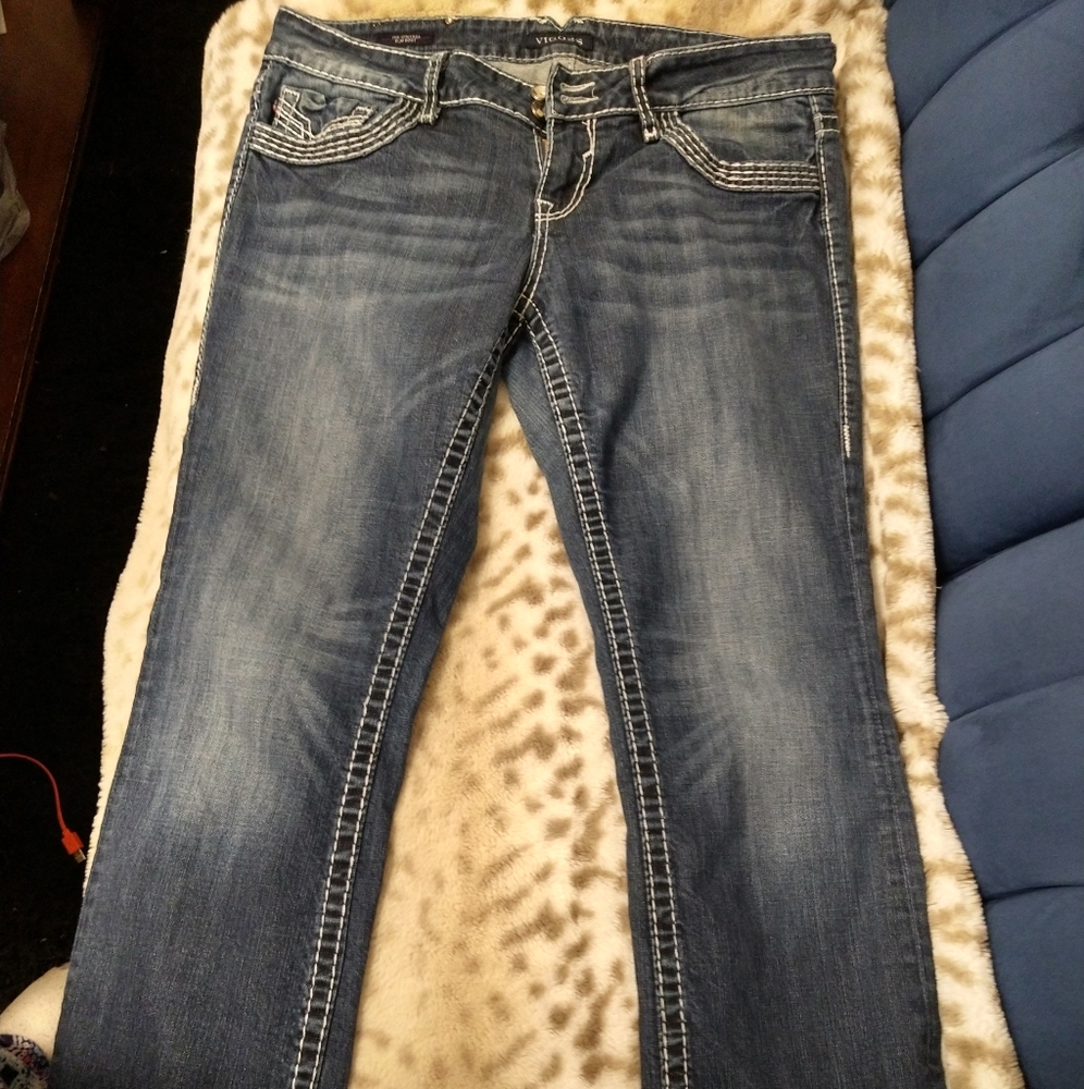 Vigoss Chelsea Slim Boot Jeans Size 16